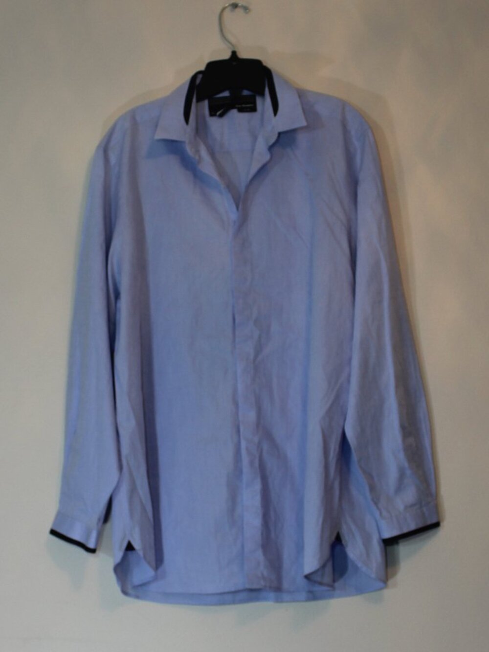 KOOPLES long-sleeved Blue button-down shirt - X-Large